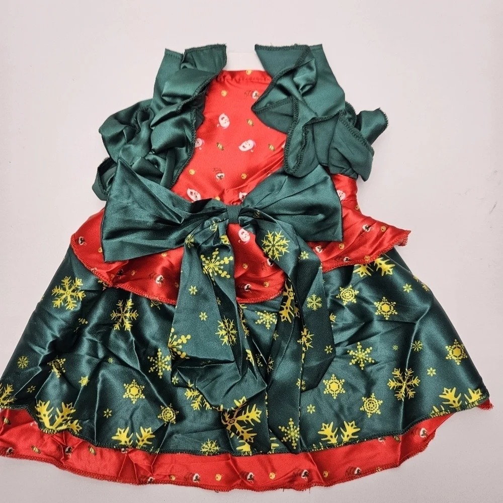 Christmas dress for pet holiday dress